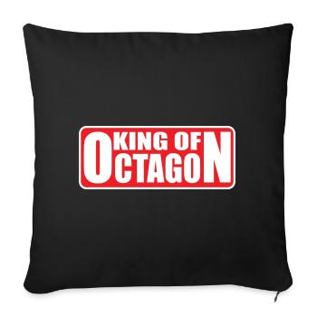 King_of_Octagon_MMA_Mixed Martial Art - Sofakissenbezug 45 x 45 cm - Schwarz - Vorne