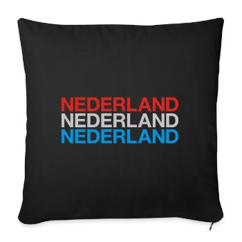 NIEDERLANDE Nederland Pays-Bas Pays-Bas - Housse de coussin décorative 45 x 45 cm - noir - Devant