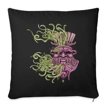 Bes Under Water - Sofa pillowcase 17,3'' x 17,3'' (45 x 45 cm) - black - Front