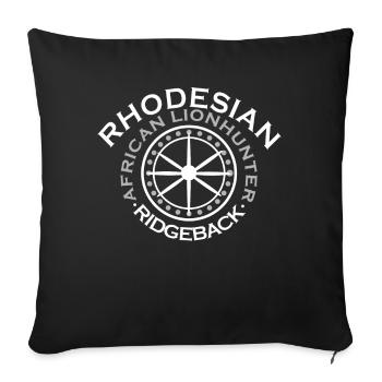 Rhodesian Ridgeback - Housse de coussin décorative 45 x 45 cm - noir - Devant