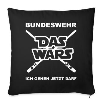 Bundeswehr qui était chemise Abruest - Housse de coussin décorative 45 x 45 cm - noir - Devant
