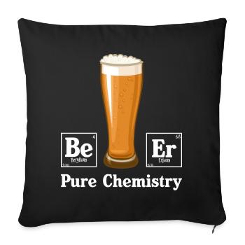 Pure Chemistry - Sofa pillowcase 17,3'' x 17,3'' (45 x 45 cm) - black - Front