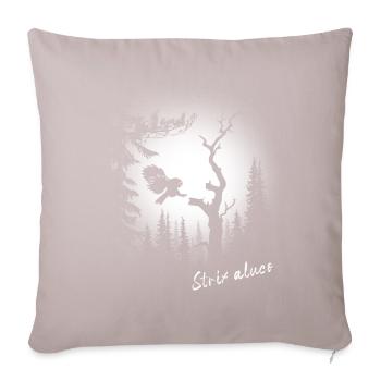 Tawny Owl - Strix aluco - Sofa pillowcase 17,3'' x 17,3'' (45 x 45 cm) - light taupe - Front