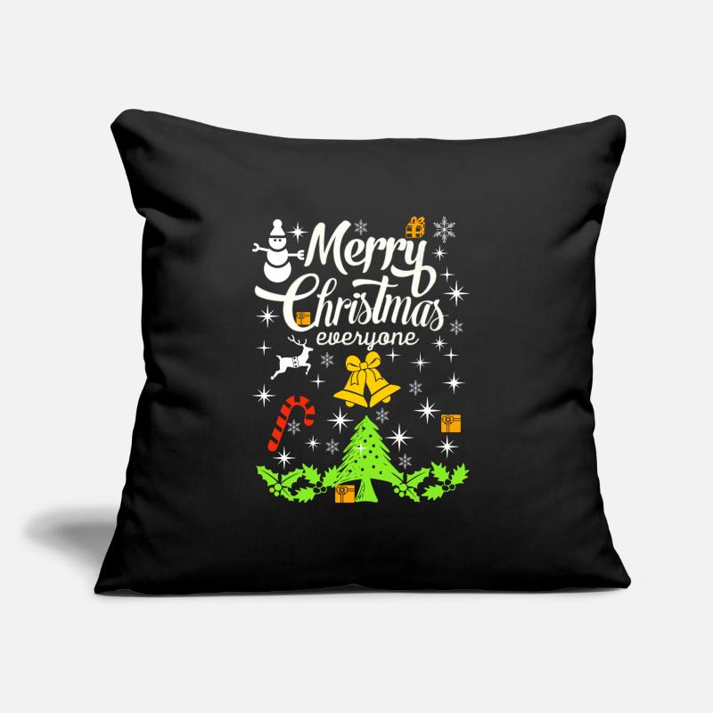 Joyeux Noël, Joyeux Noël, Joyeux Noël Housse de coussin décorative 45 x 45 cm