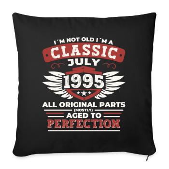 27th Birthday Born 1995 July Gifts Men - Sofa pillowcase 17,3'' x 17,3'' (45 x 45 cm) - black - Front
