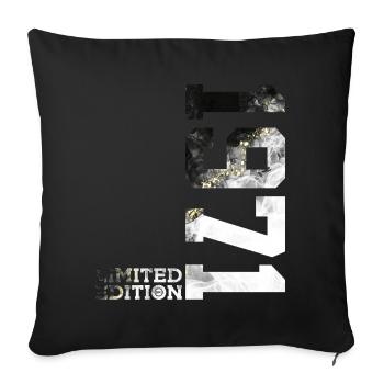 55E ANNIVERSAIRE ÉDITION LIMITÉE 1971 - Housse de coussin décorative 45 x 45 cm - noir - Devant