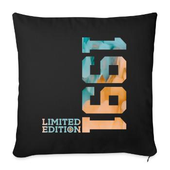 35E ANNIVERSAIRE ÉDITION LIMITÉE 1991 - Housse de coussin décorative 45 x 45 cm - noir - Devant