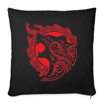 Viking Berserker - Housse de coussin décorative 45 x 45 cm - noir - Devant