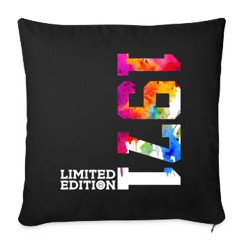 55E ANNIVERSAIRE ÉDITION LIMITÉE 1971 - Housse de coussin décorative 45 x 45 cm - noir - Devant