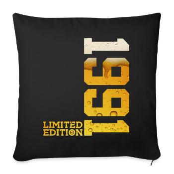 BIÈRE ÉDITION LIMITÉE 1991 35E ANNIVERSAIRE - Housse de coussin décorative 45 x 45 cm - noir - Devant
