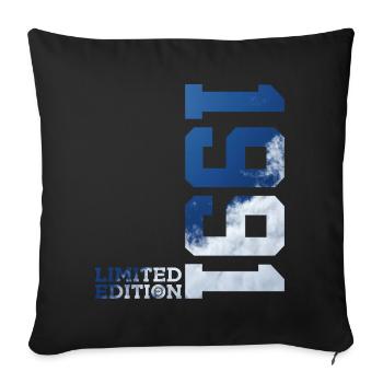 ÉDITION LIMITÉE 35E ANNIVERSAIRE 1991 - Housse de coussin décorative 45 x 45 cm - noir - Devant