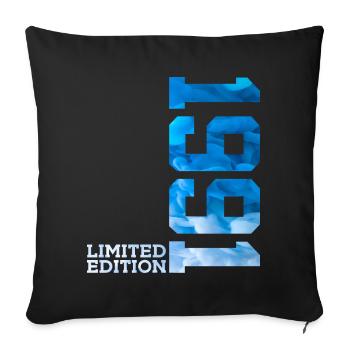 35E ANNIVERSAIRE ÉDITION LIMITÉE 1991 - Housse de coussin décorative 45 x 45 cm - noir - Devant