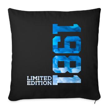 45E ANNIVERSAIRE ÉDITION LIMITÉE 1981 - Housse de coussin décorative 45 x 45 cm - noir - Devant