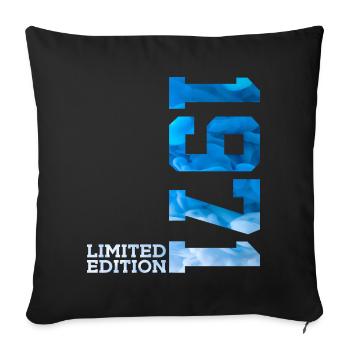 55E ANNIVERSAIRE ÉDITION LIMITÉE 1971 - Housse de coussin décorative 45 x 45 cm - noir - Devant