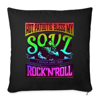 Hot Patootie Bless My Soul Eddie RHPS Regenbogen - Sofakissenbezug 45 x 45 cm - Schwarz - Vorne