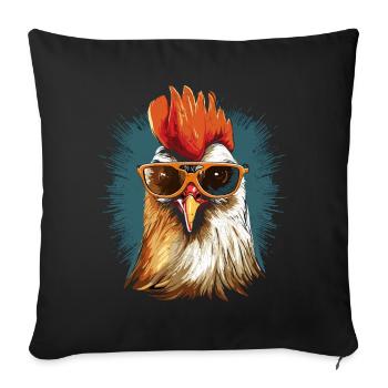 Hahn Sunglasses - Sofa pillowcase 17,3'' x 17,3'' (45 x 45 cm) - black - Front