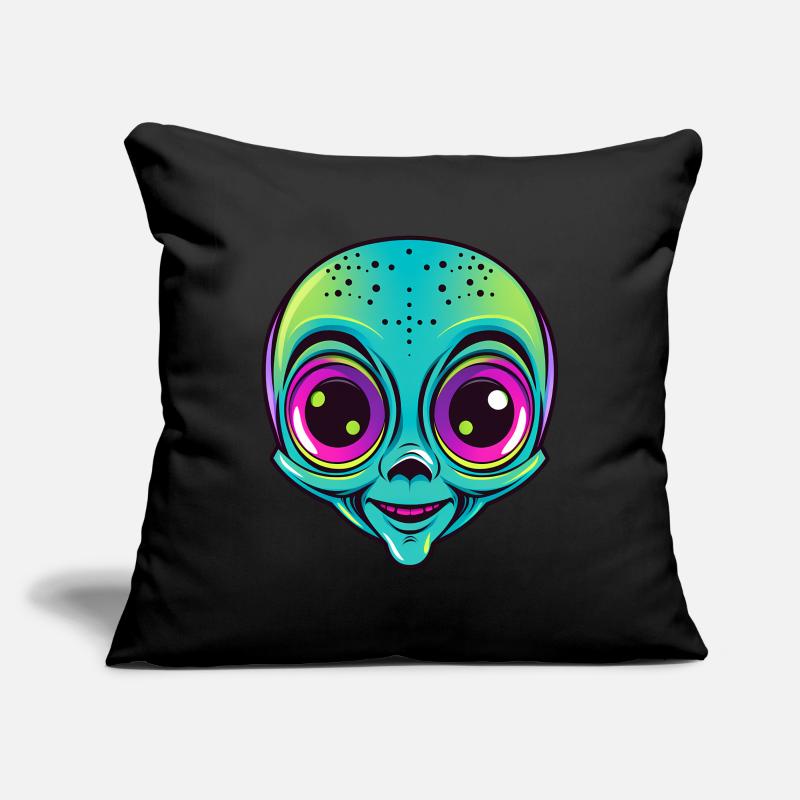 Mignon extraterrestre d’Halloween Housse de coussin décorative 45 x 45 cm