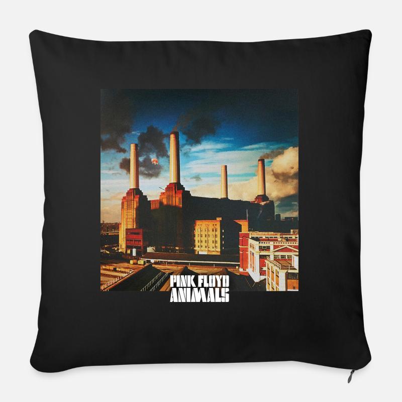 Pink Floyd Animals Album Cover - Sofakissenbezug 45 x 45 cm - Schwarz