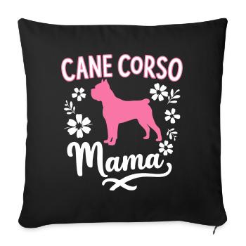 Cane Corso Hund - Sofakissenbezug 45 x 45 cm - Schwarz - Vorne