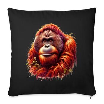 Orang-Utan Orang-Utan - Sofakissenbezug 45 x 45 cm - Schwarz - Vorne