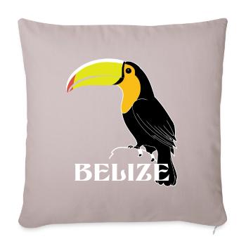 Tukan Belize - Sofakissenbezug 45 x 45 cm - helles Taupe - Vorne