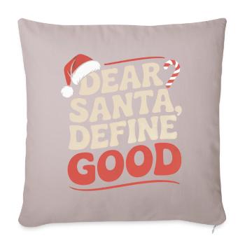 design de Noël sarcastique - Housse de coussin décorative 45 x 45 cm - taupe clair - Devant