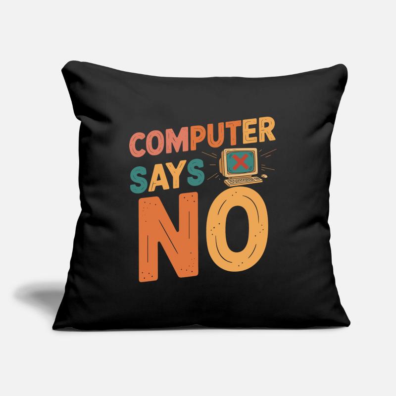 Retro Computer sagt Nein Sofakissenbezug 45 x 45 cm