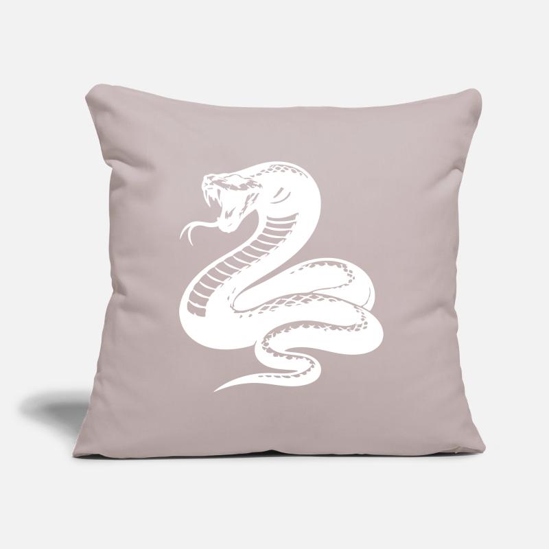 Schlange Python Silhouette Sofakissenbezug 45 x 45 cm