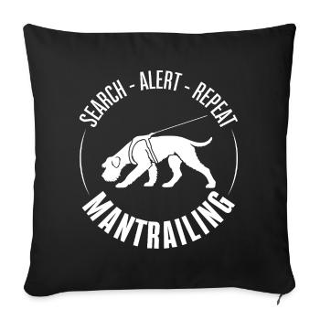 Schnauzer géant Chien de chasse de sport Chien de sport - Housse de coussin décorative 45 x 45 cm - noir - Devant