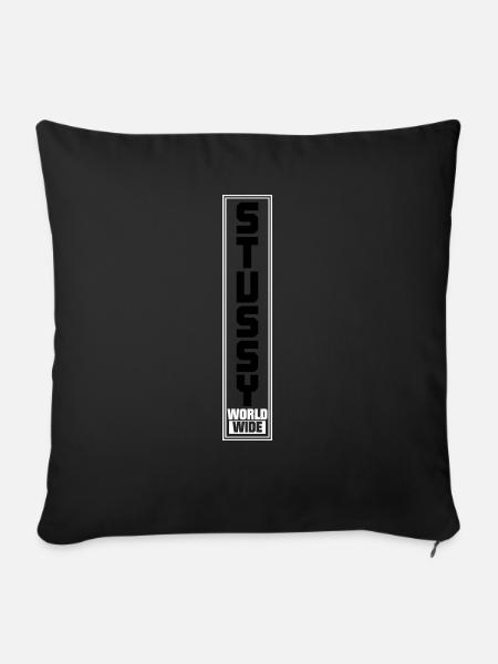 Stussy T-Shirt - Sofakissenbezug 45 x 45 cm - Schwarz