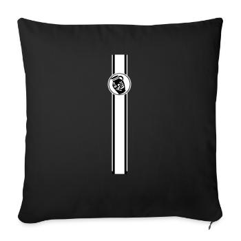 Bannière Bembel #FrankfurtLiebe #069 - Housse de coussin décorative 45 x 45 cm - noir - Devant