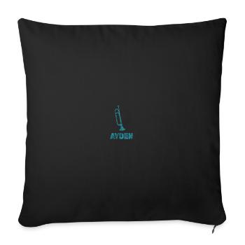 Geschenk für Ayden - Sofakissenbezug 45 x 45 cm - Schwarz - Vorne