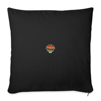 Drôle de pilote disant que les avions volent - Housse de coussin décorative 45 x 45 cm - noir - Devant