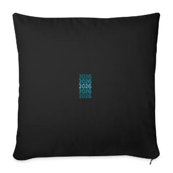 Birthday Party 2026 - Sofa pillowcase 17,3'' x 17,3'' (45 x 45 cm) - black - Front