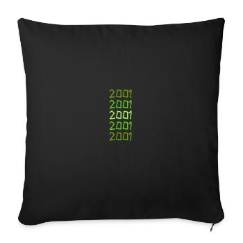 Barbecue 2001 - Sofa pillowcase 17,3'' x 17,3'' (45 x 45 cm) - black - Front