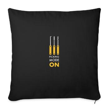 Locksmith locksmith's shop, castles craftsmen - Sofa pillowcase 17,3'' x 17,3'' (45 x 45 cm) - black - Front