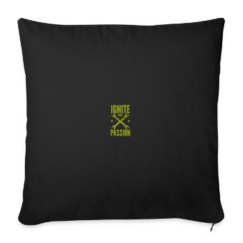 Motorrad Motocross Bike Racing Motorsport - Sofakissenbezug 45 x 45 cm - Schwarz - Vorne