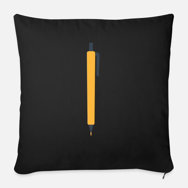 Stift - Sofakissenbezug 45 x 45 cm - Schwarz