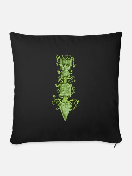 Die Herrschaft der Natur - Sofakissenbezug 45 x 45 cm - Schwarz