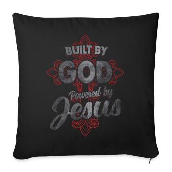 Gott Jesus - Sofakissenbezug 45 x 45 cm - Schwarz - Vorne