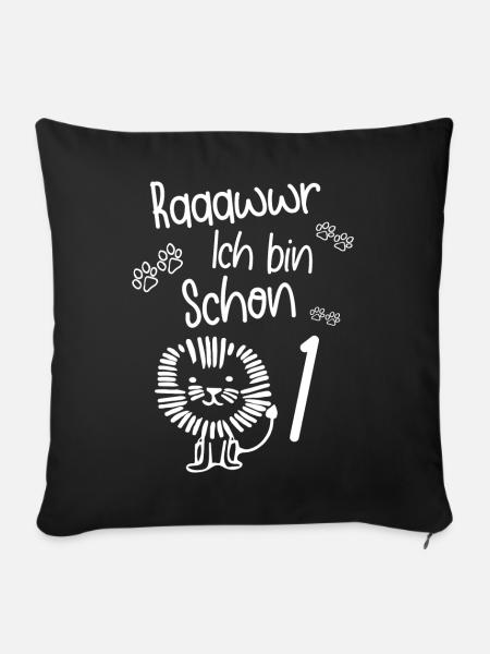 Raaawwr Ich Bin Schon 1 - Sofakissenbezug 45 x 45 cm - Schwarz