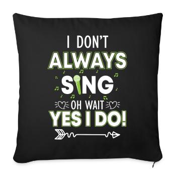 Music Choir Musicians - Sofa pillowcase 17,3'' x 17,3'' (45 x 45 cm) - black - Front
