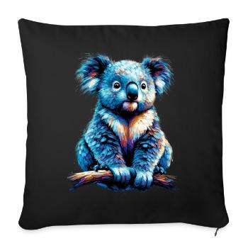 Koala - Sofa pillowcase 17,3'' x 17,3'' (45 x 45 cm) - black - Front