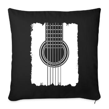 Guitar Poster Graffiti Style - Sofa pillowcase 17,3'' x 17,3'' (45 x 45 cm) - black - Front