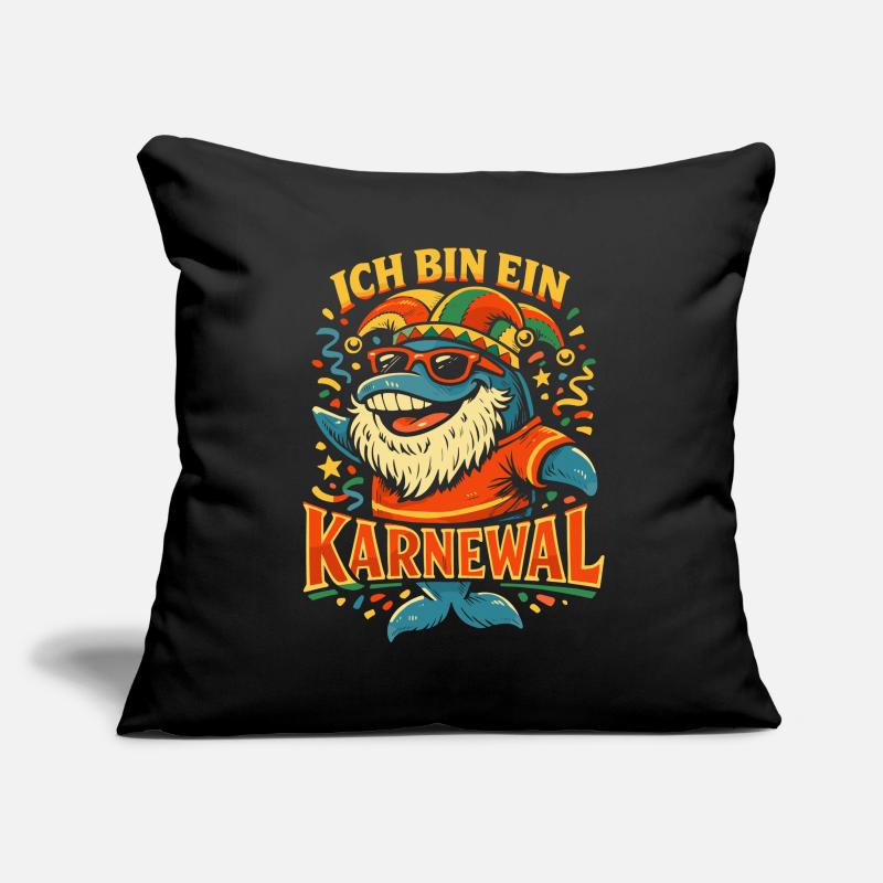 Carnaval de Cologne Cadeau du Carnaval Housse de coussin décorative 45 x 45 cm