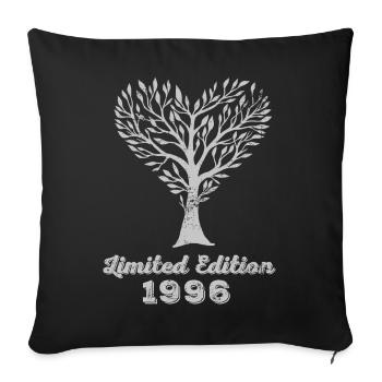 Millésime 1996 - Housse de coussin décorative 45 x 45 cm - noir - Devant
