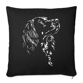 Gordon Setter Silhouette Hunting Dogs Dogs Wilsigns - Sofa pillowcase 17,3'' x 17,3'' (45 x 45 cm) - black - Front