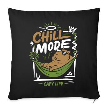 Chill Mode Capy Life - Sofa pillowcase 17,3'' x 17,3'' (45 x 45 cm) - black - Front