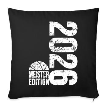 Basketball Meister Edition 2026 in weiß - Sofakissenbezug 45 x 45 cm - Schwarz - Vorne
