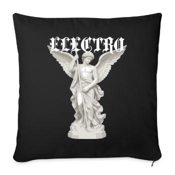 Elektro-Engel-Statue Gothic - Sofakissenbezug 45 x 45 cm - Schwarz - Vorne